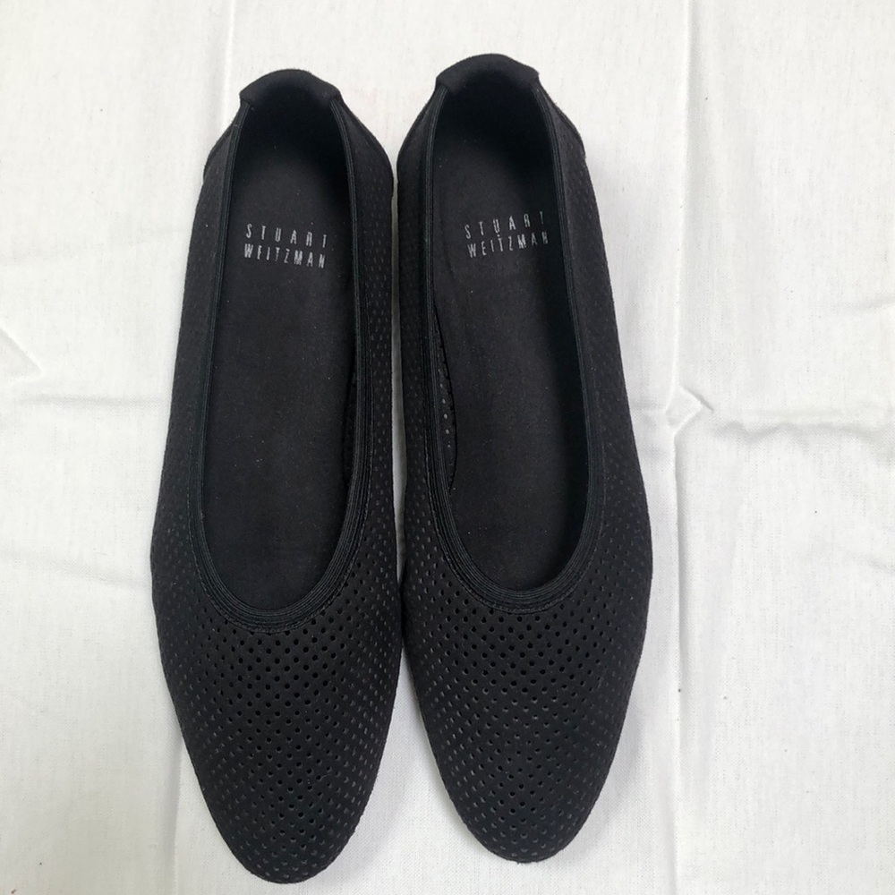 Stuart Weitzman | black suede flats (sz 7.5)